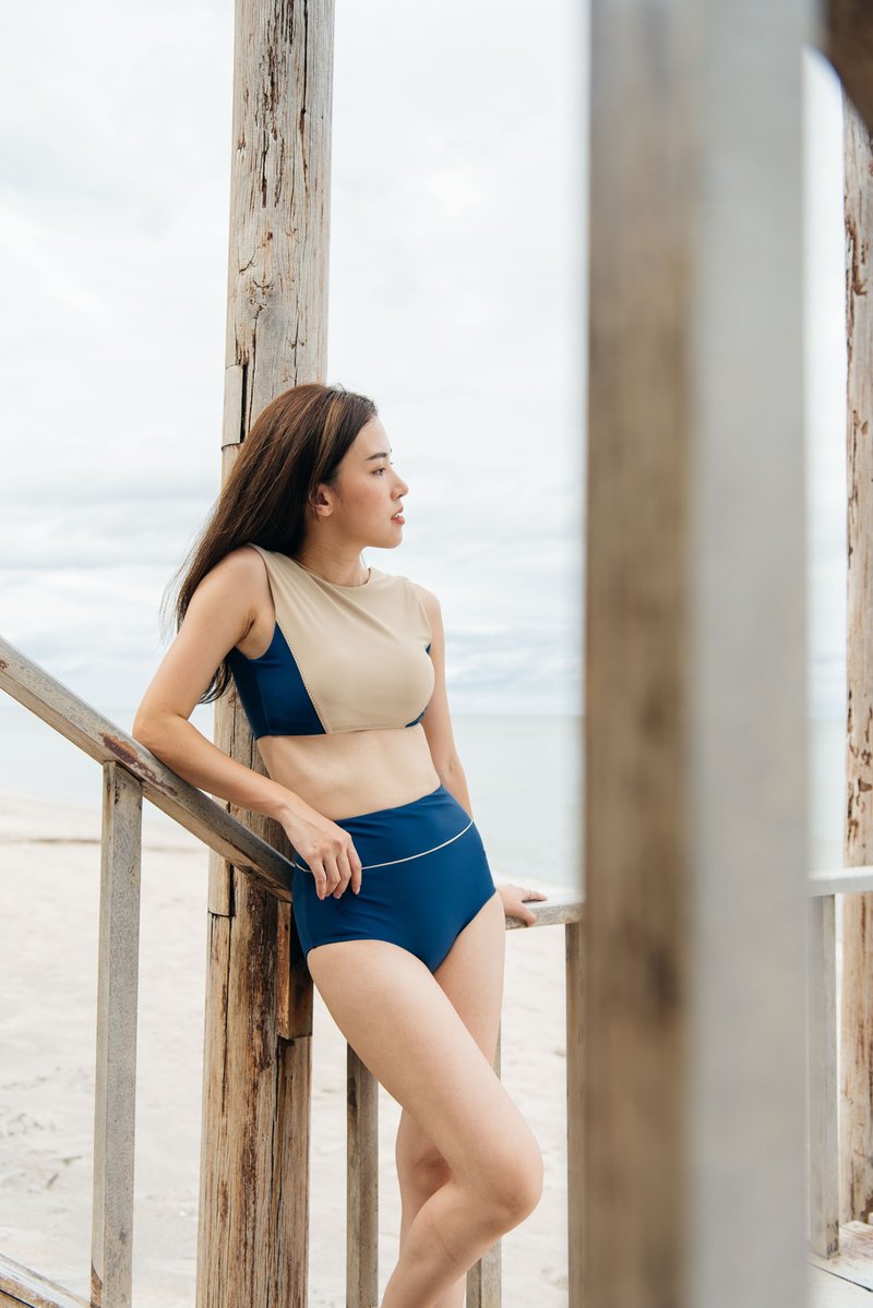 LAUNI - Navy / Swimwear - 女装泳衣/比基尼 - 其他材质 蓝色