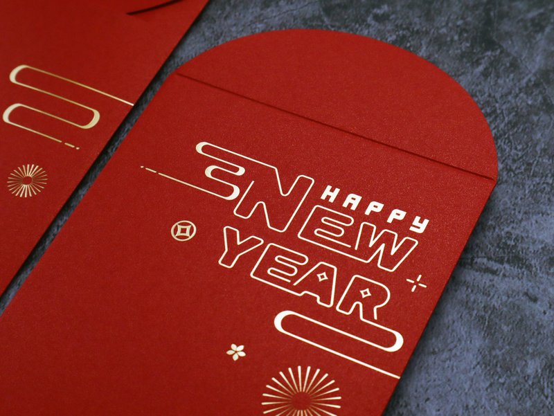 【超有Fu】2026独创红包袋设计-可烫印LOGO·公司名 100封 - 红包/春联 - 纸 红色