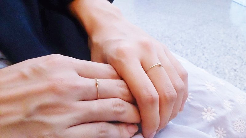 ::经典手感线戒系列::基本款单结结绳 纯银14Kgf (1金+1银)戒指组 - 戒指 - 宝石 