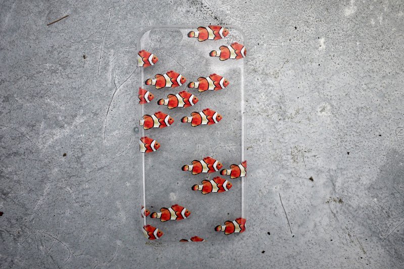 小丑鱼透明手机壳 - 手机壳/手机套 - 压克力 白色