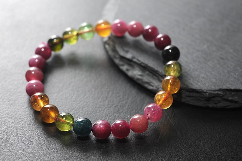 碧玺手珠 矿石/水晶/灵修/开运/招财/破煞/防小人 - 手链/手环 - 宝石 