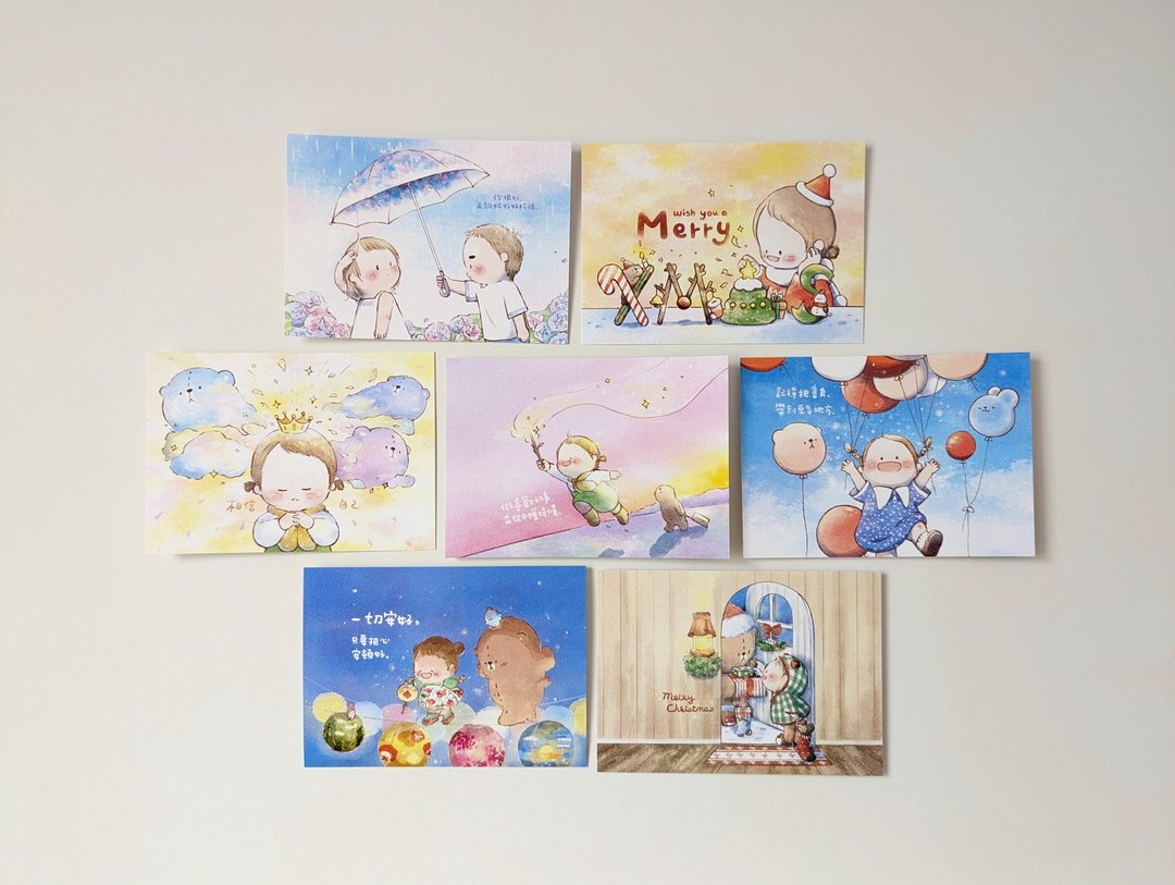 Post Card 明信片 - 卡片/明信片 - 纸 白色