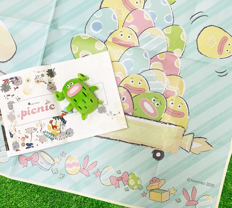 Sunny Bag x Kuroro野餐垫-兔兔送货员款 - 野餐垫 - 其他材质 粉红色