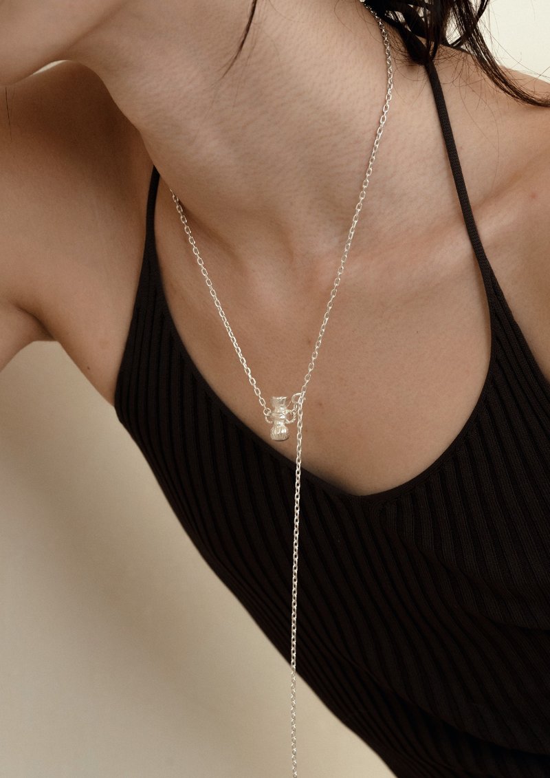 TN02-handcrafted vase necklace - 项链 - 纯银 