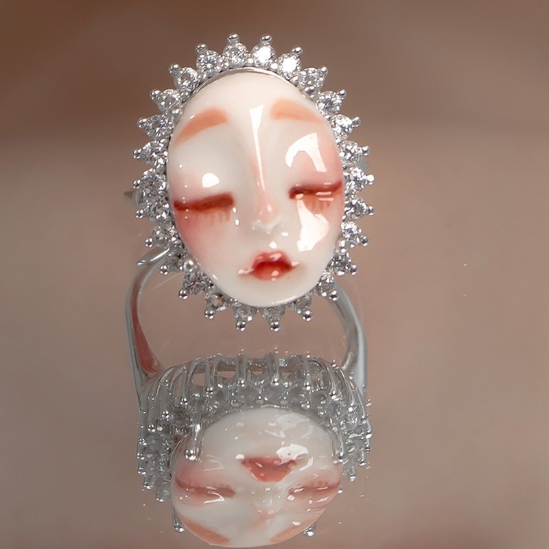 白女巫 纯银可调节戒指 - 戒指 - 纯银 