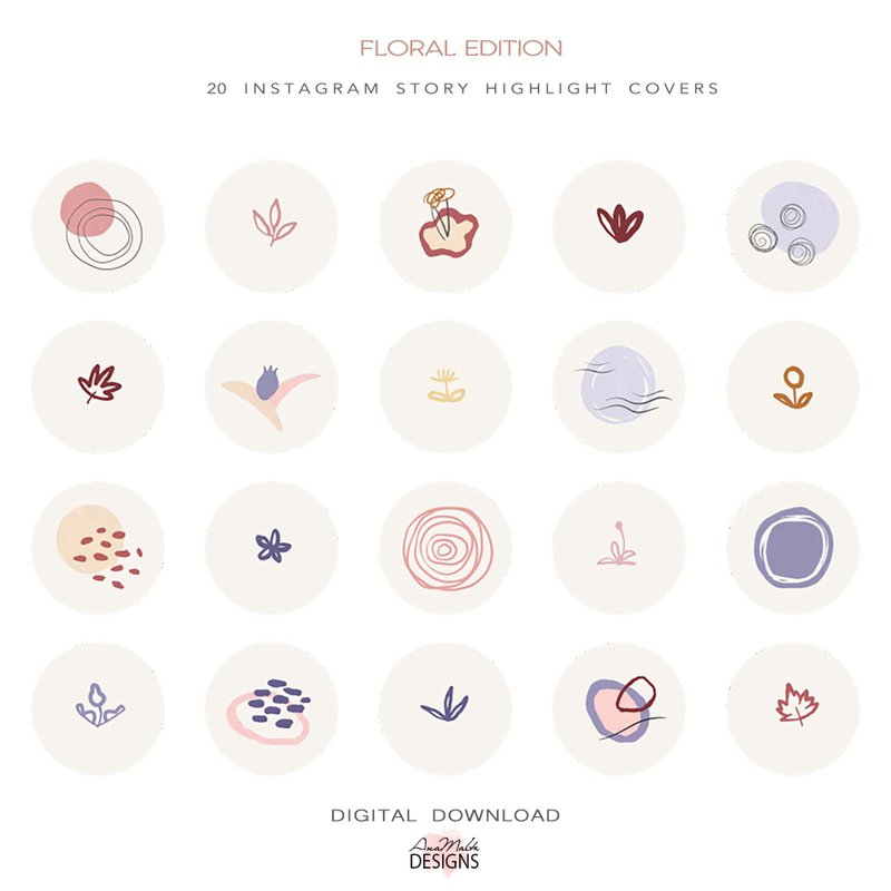Social media icons pink. Instagram story highlight cover.Download 1080 x 1920 px - 电脑手机桌布/贴图/App 图示 - 其他材质 