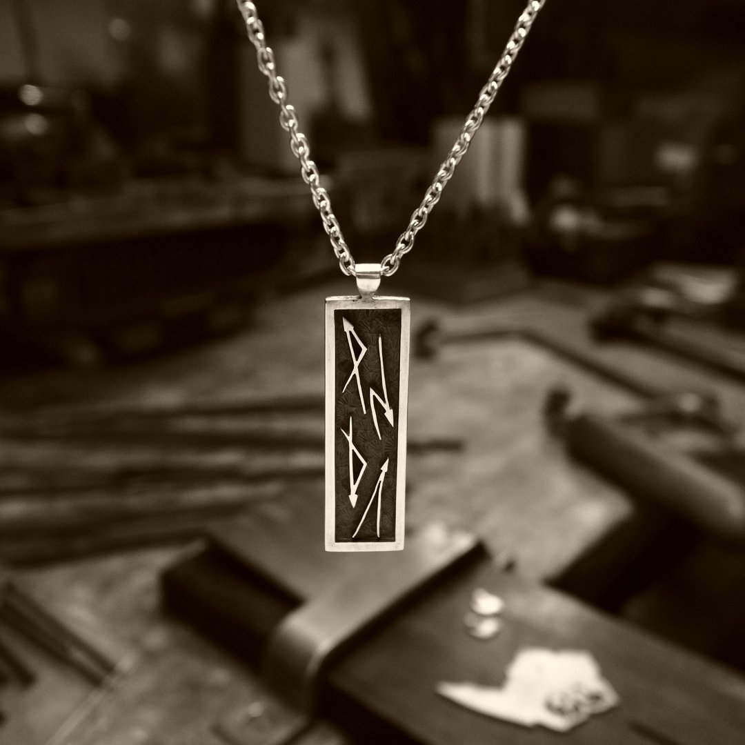 [Matsuba] Pendant necklace A casual Japanese pattern overlay Silver magazine publication product recommended for both men and women - 项链 - 纯银 银色