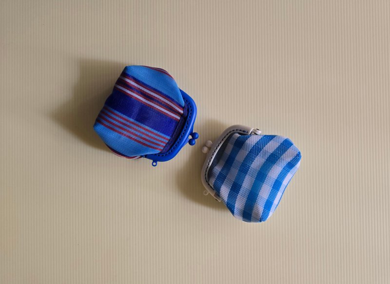 订制款_蓝色系列_小巧口金包 - 皮夹/钱包 - 塑料 蓝色