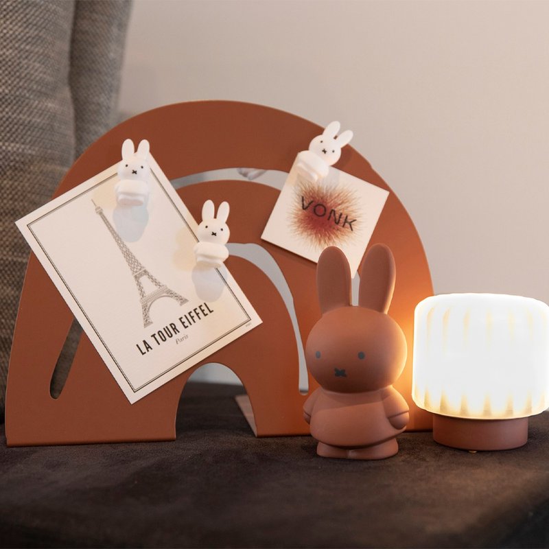 Miffy 米菲兔莫兰迪色系款公仔存钱筒-小号 红棕色 - 储蓄罐 - 其他材质 多色