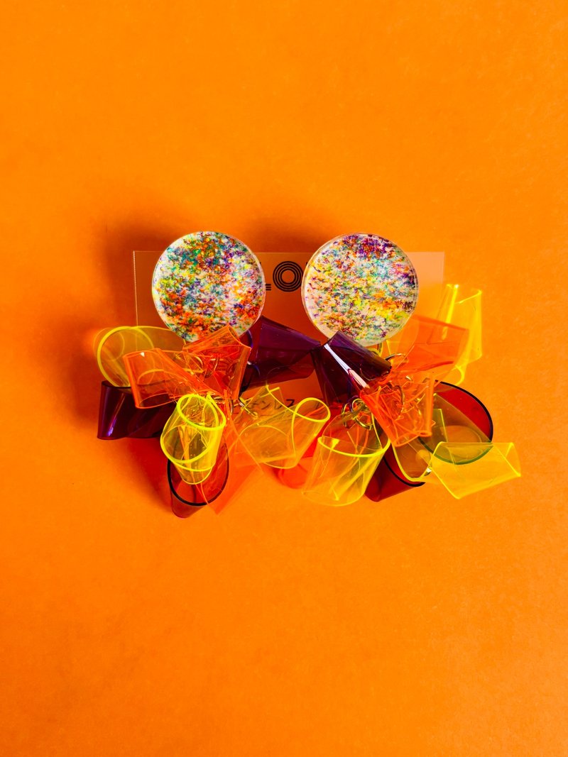 春日风暴 橘色 耳环/耳夹 - 耳环/耳夹 - 其他材质 橘色