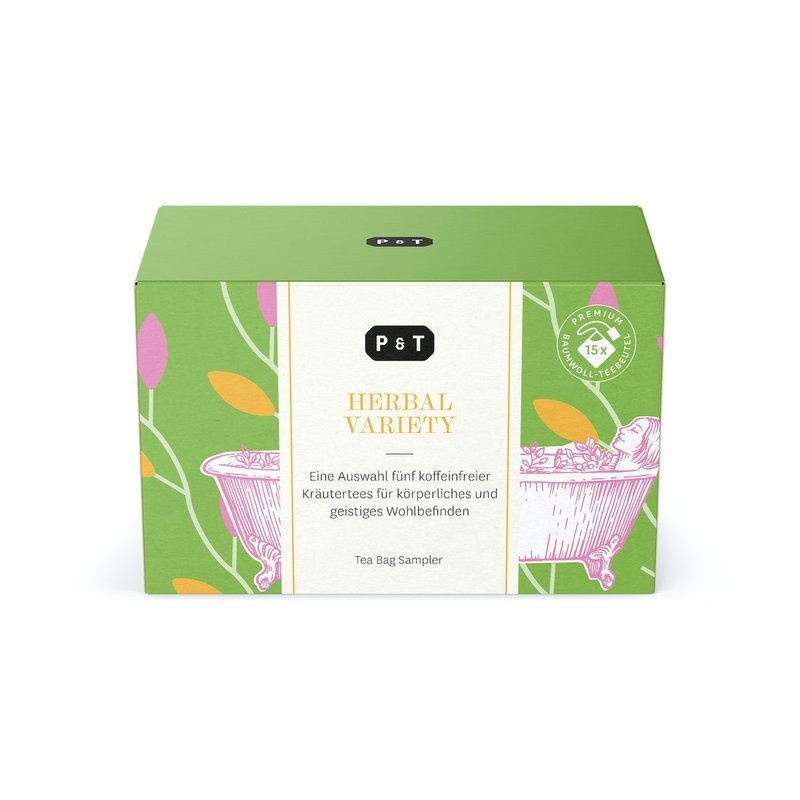 草本茶调和茶 茶包组合 - 茶 - 纸 绿色