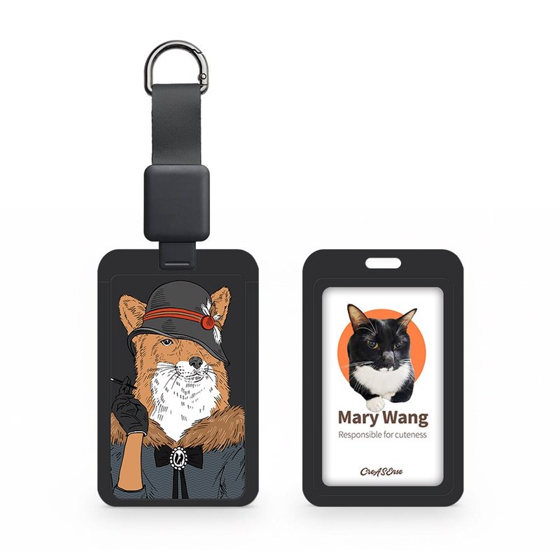 时尚狐狸小姐 动物拟人系列 滑盖式证件套(附伸缩卡扣) CSAA20 - 证件套/卡套 - 塑料 多色