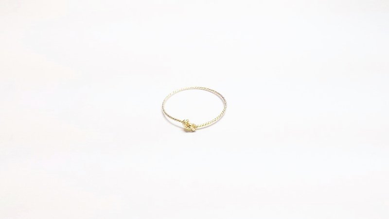 ::经典手感线戒系列:: 基本款 美国14Kgf 微光 单结结绳戒指 - 戒指 - 宝石 