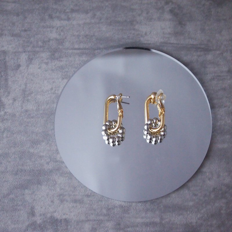 sunny earrings -piercing earrings- - 耳环/耳夹 - 其他金属 金色