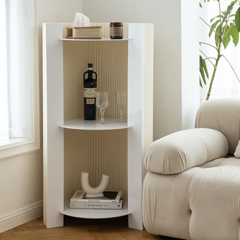 弧畔置物架 白色 - 置物架/篮子 - 纸 白色