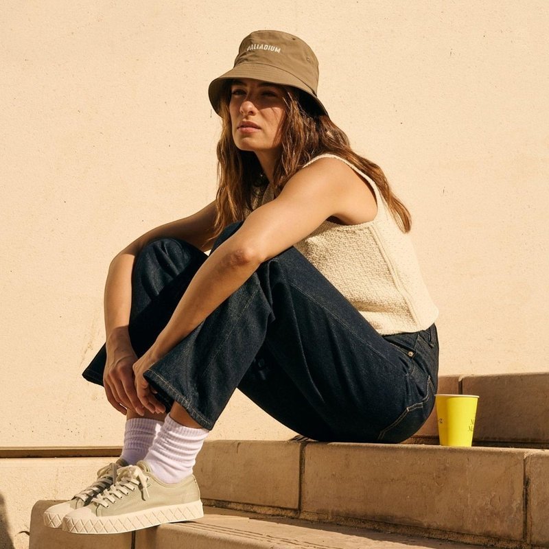 PALLADIUM ACE CVS ORG 钻石菱纹松饼鞋 砖绿 74447-247 - 女款休闲鞋 - 其他材质 多色