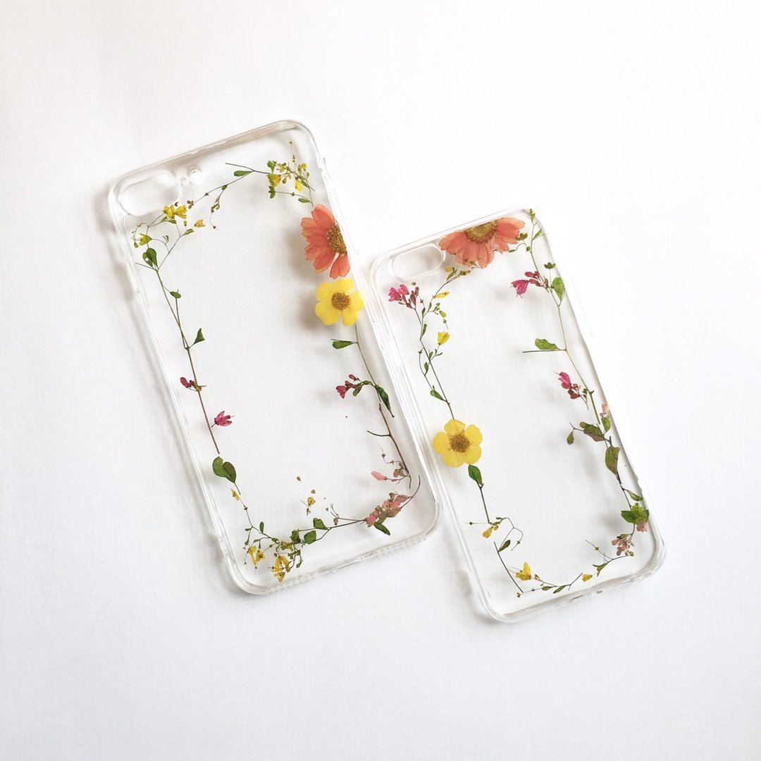 窗花::优雅知性押花手机套pressed flower phonecase - 手机壳/手机套 - 植物．花 多色
