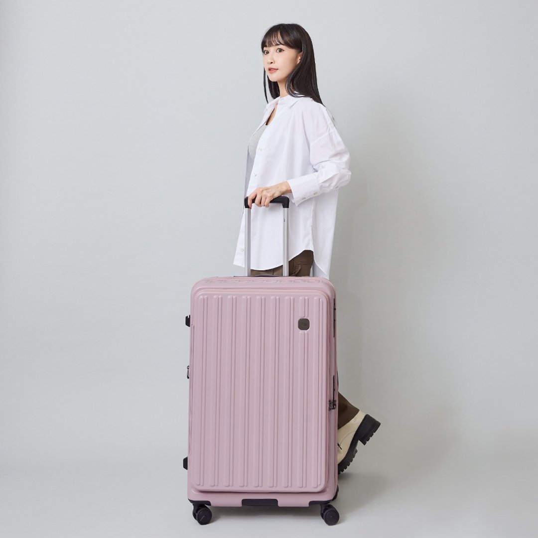 28 寸/前开式/PC 箱体/Hinomoto 静音轮煞车/旅行箱/行李箱 - 多色任选 - 后背包/双肩包 - 尼龙 银色