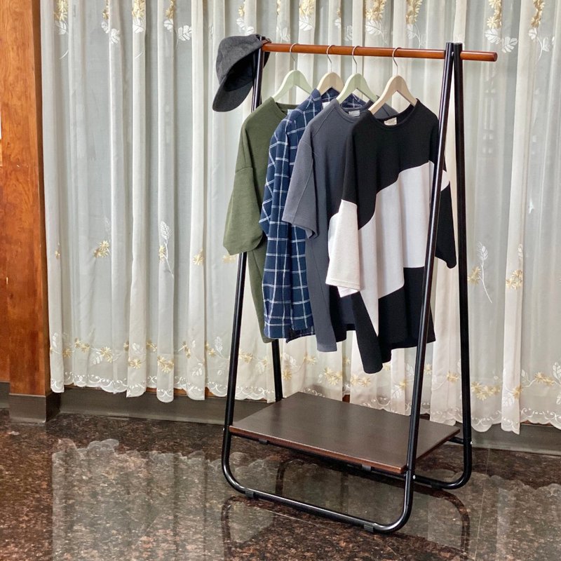 日系铁艺A字折叠式吊衣架 加粗款 挂衣架 晾晒架 衣帽架 - 衣架/挂勾 - 其他金属 多色