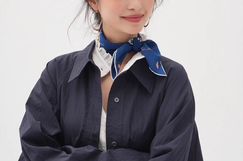 【多色后花园】法式复古/真丝丝巾/礼物 - 丝巾 - 丝．绢 多色