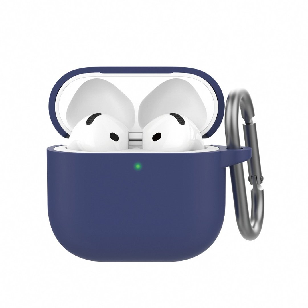 AHAStyle AirPods 4代 连体款硅胶保护壳 防摔保护套(附防丢挂钩) - 耳机收纳 - 硅胶 多色
