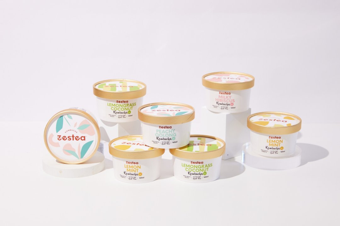 Zestea Kombucha Gelato  Zestea 康普茶手工冰淇淋 - 160g*8杯 - 冰淇淋/冰棒 - 新鲜食材 