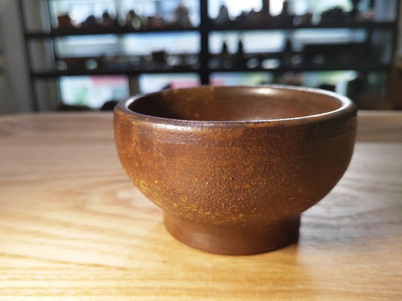 手作陶杯 | 茶盏 土灰釉 还原烧 - 茶具/茶杯 - 陶 咖啡色