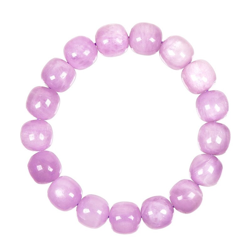 【正佳珠宝】紫锂辉 顶级猫眼锂辉 55g 苹果老型珠 紫锂辉手珠 - 手链/手环 - 半宝石 多色