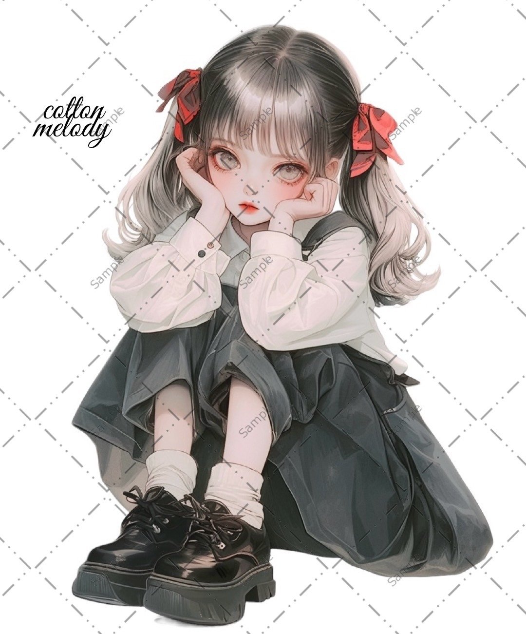 原创贴纸 no.1277 人物贴纸 原创贴纸 人物贴纸 女孩贴纸 原创人物贴纸 - 贴纸 - 纸 