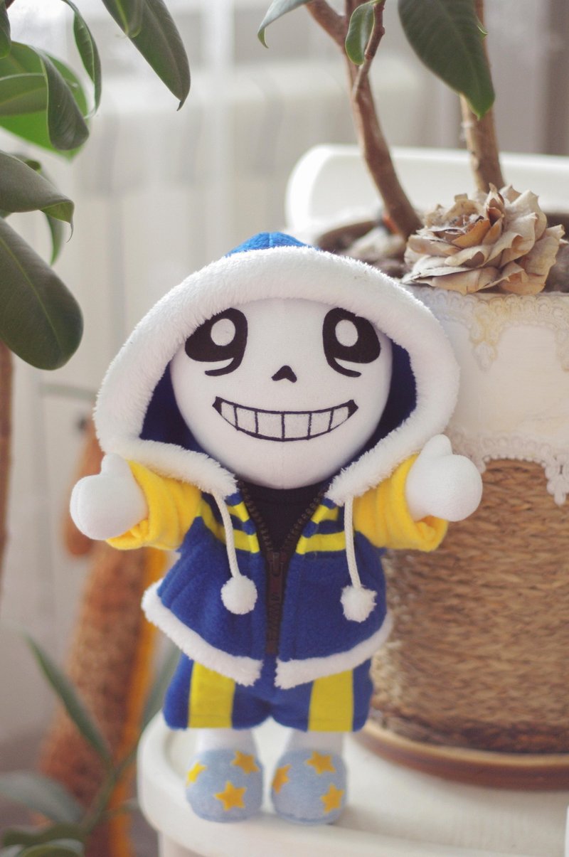Outertale Sans Undertale AU Underverse Collectible Doll | Made to Order - 玩偶/公仔 - 聚酯纤维 蓝色