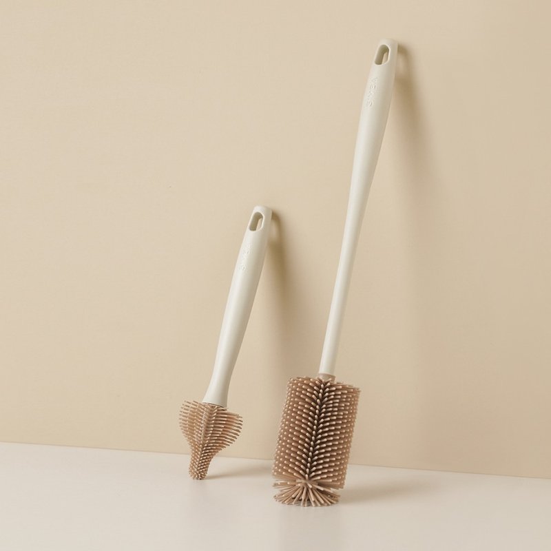 【Simba小狮王辛巴】超柔无垢白金硅胶奶瓶刷组 - 其他 - 硅胶 卡其色