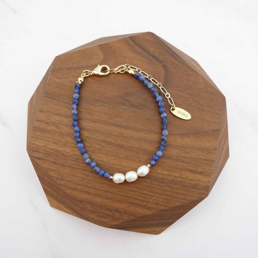 Freshwater Pearl Bracelet - 手链/手环 - 石头 蓝色