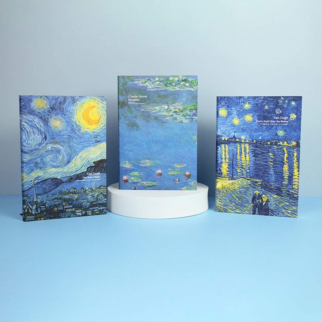 Chuyu B6/32K精装笔记(方格/横线)/笔记本/加厚/世界名画-96张 - 笔记本/手帐 - 纸 多色