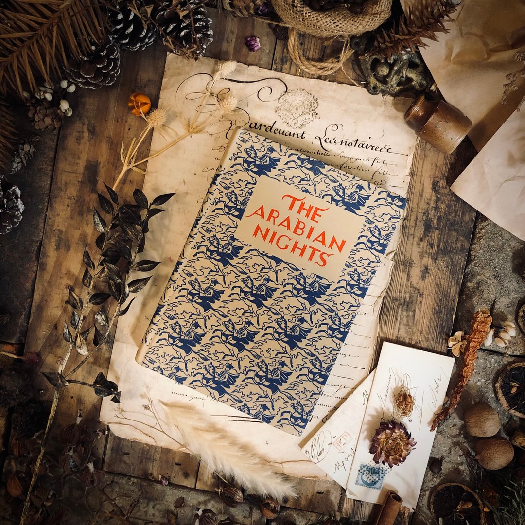 1951英国年出版百年The Arabian Nights -天方夜谭 - 刊物/书籍 - 纸 黑色