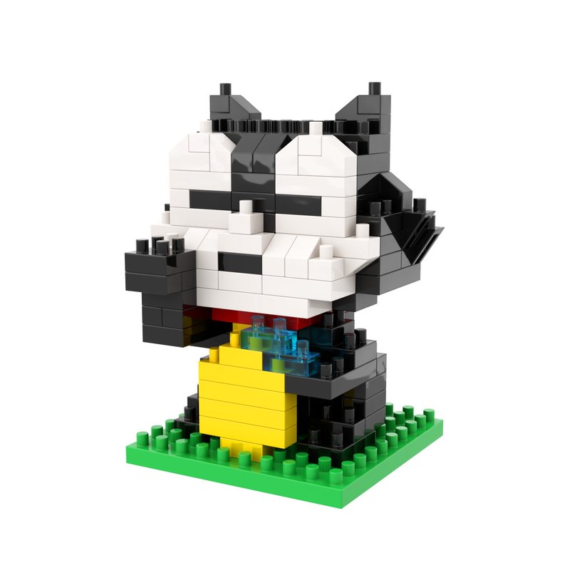 Archbrick 1919 初版菲力猫 Felix The Cat 招财猫 积木Nanoblock - 玩偶/公仔 - 塑料 多色