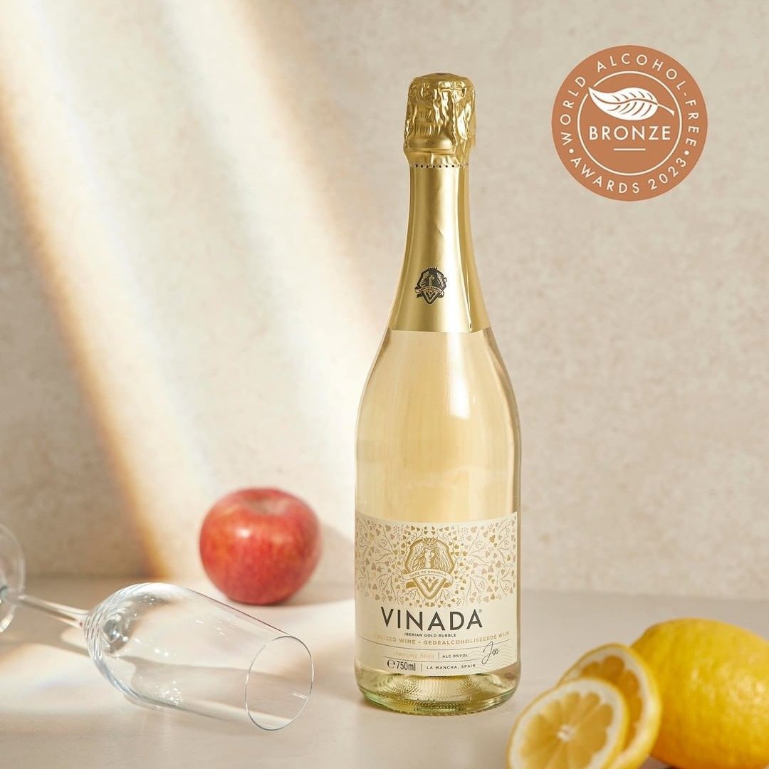VINADA 薇娜妲 阿依伦 无酒精气泡酒 零酒精白葡萄纯酿气泡 VEGAN - 其他 - 玻璃 金色