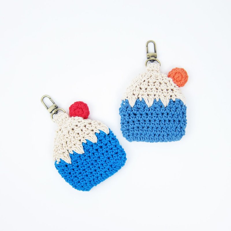 【富士山】香包袋 薰香袋 附香草包 - 香薰/精油/线香 - 其他人造纤维 蓝色