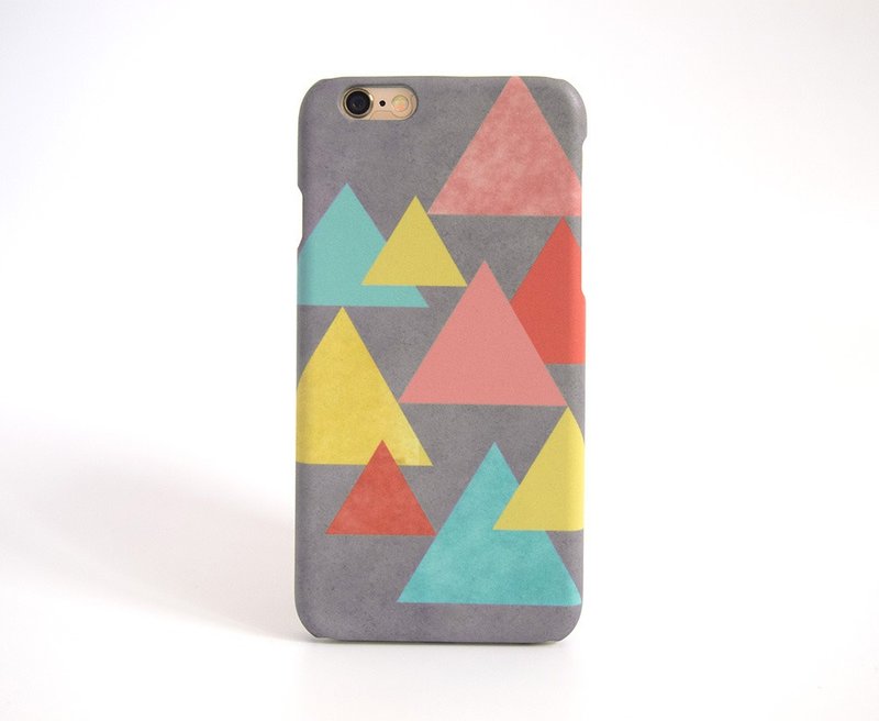 复古几何图形 V.2 iPhone 手机壳 เคสมือถือสามเหลี่ยม - 手机壳/手机套 - 塑料 咖啡色