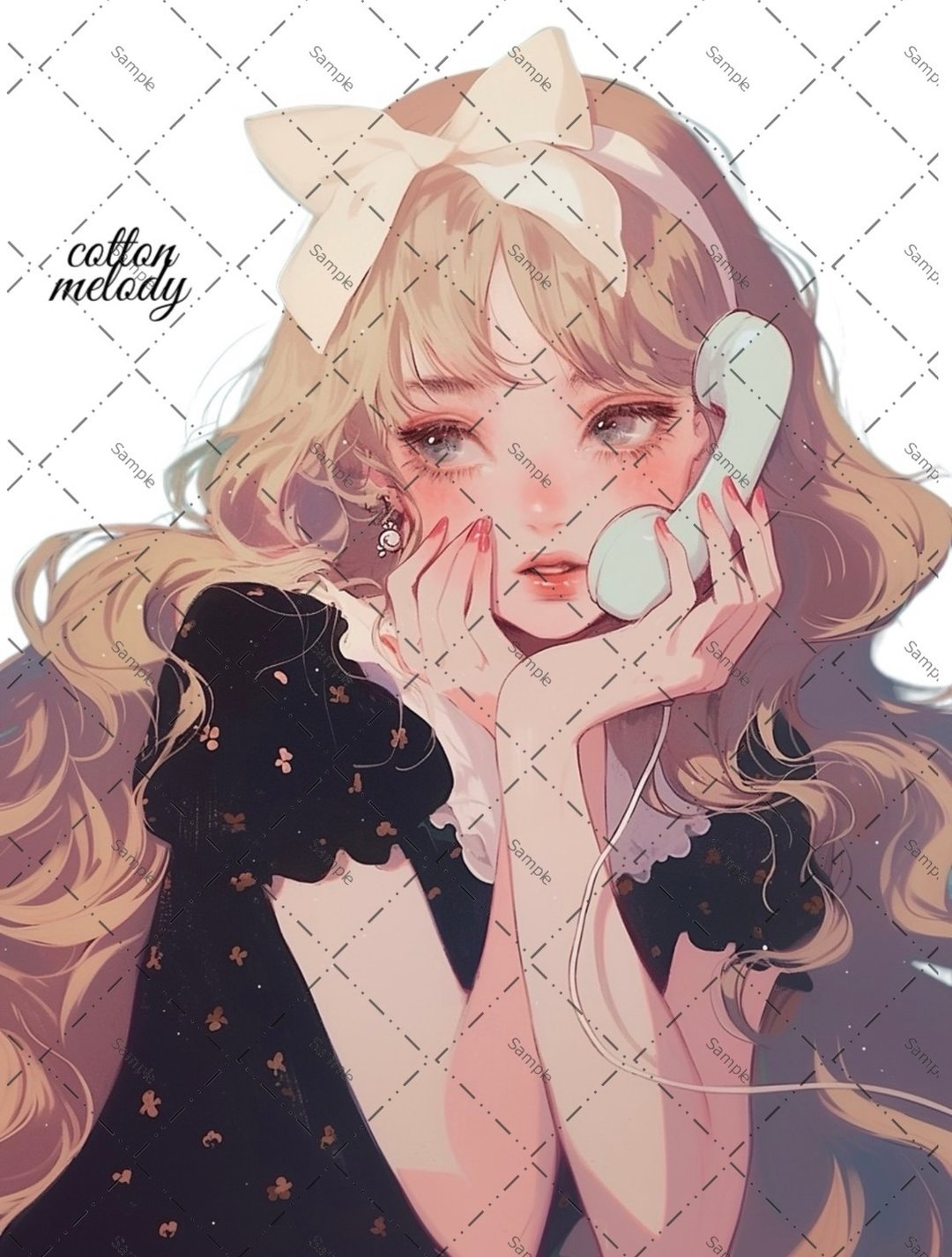 【限定】cotton melody / cotton bag / 人物贴纸 原创贴纸 原创人物贴纸 贴纸 【SALE】 - 贴纸 - 纸 