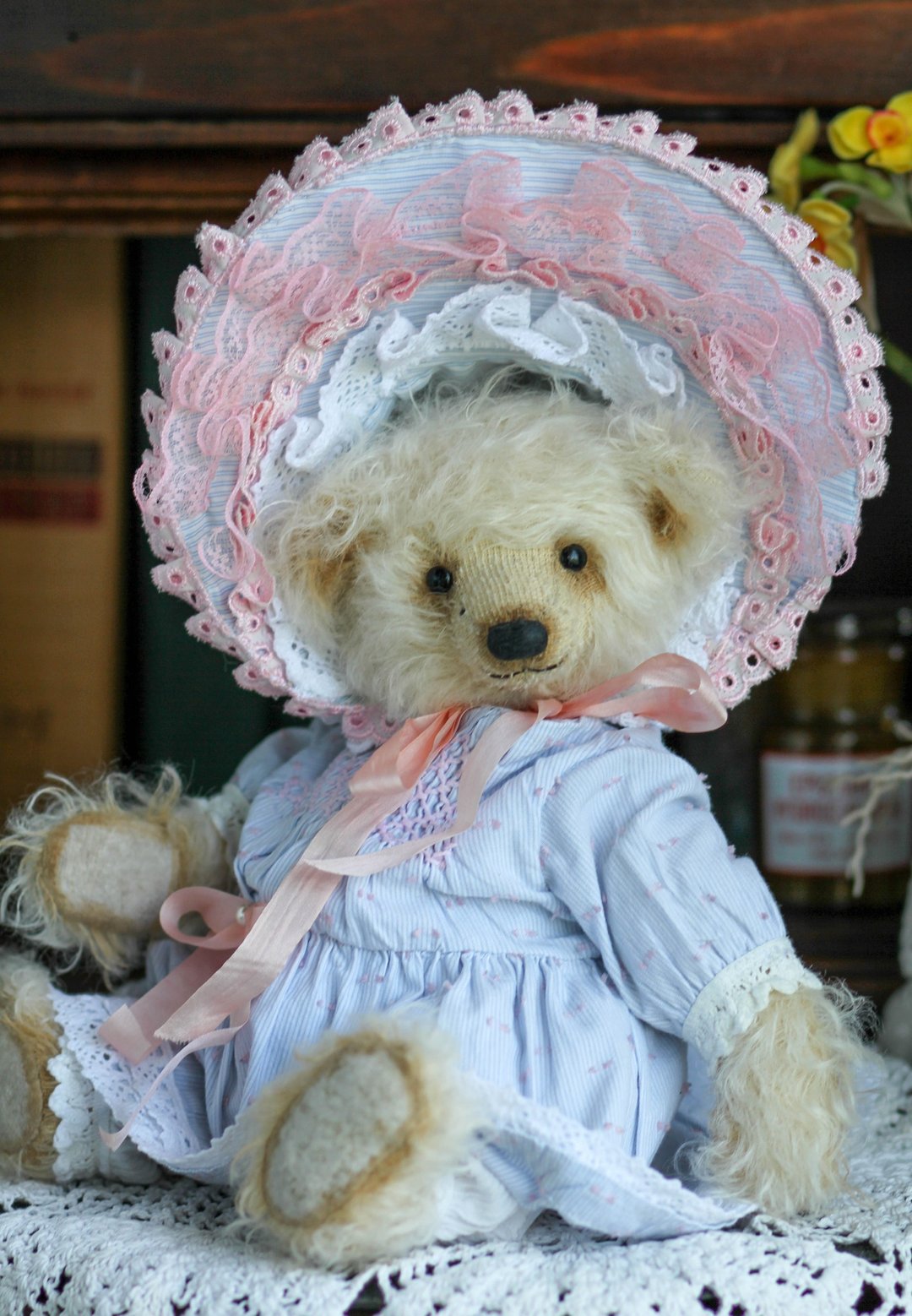 Handmade Collectible Stuffed plushness  toy gift monkey Teddy Bear OOAK DIY手工制作 - 玩偶/公仔 - 其他材质 多色