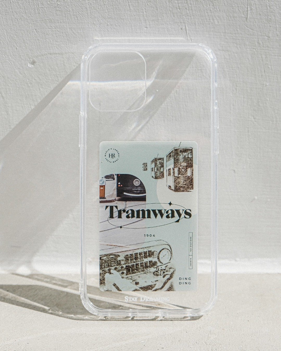 香港品牌 移民礼物 Tramways 硅胶 iPhone 手机壳 - 手机壳/手机套 - 塑料 蓝色