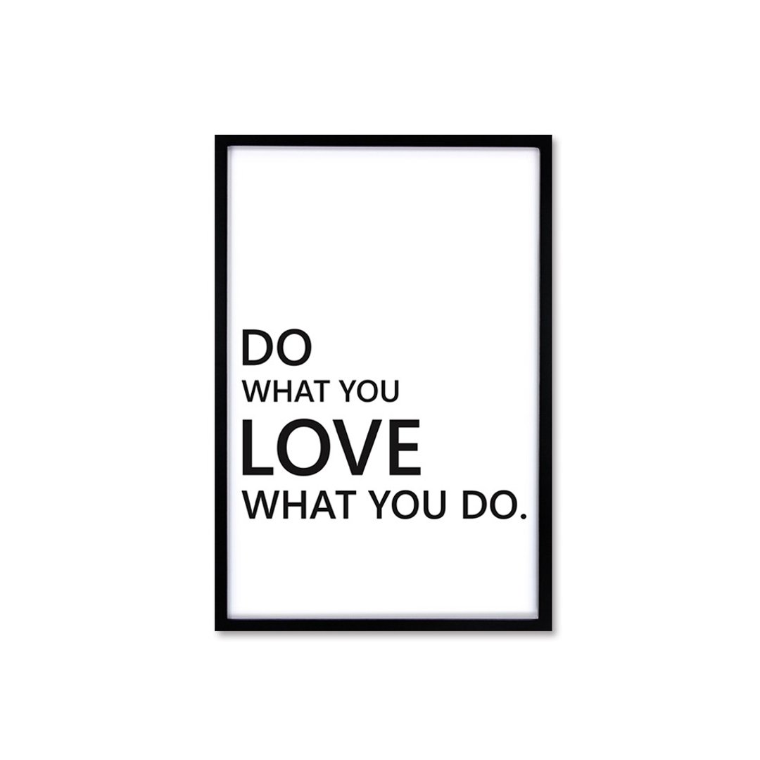 北欧风装饰画相框 Do What You Love 简约款 装饰布置 摆设 画框 - 画框/相框 - 木头 黑色