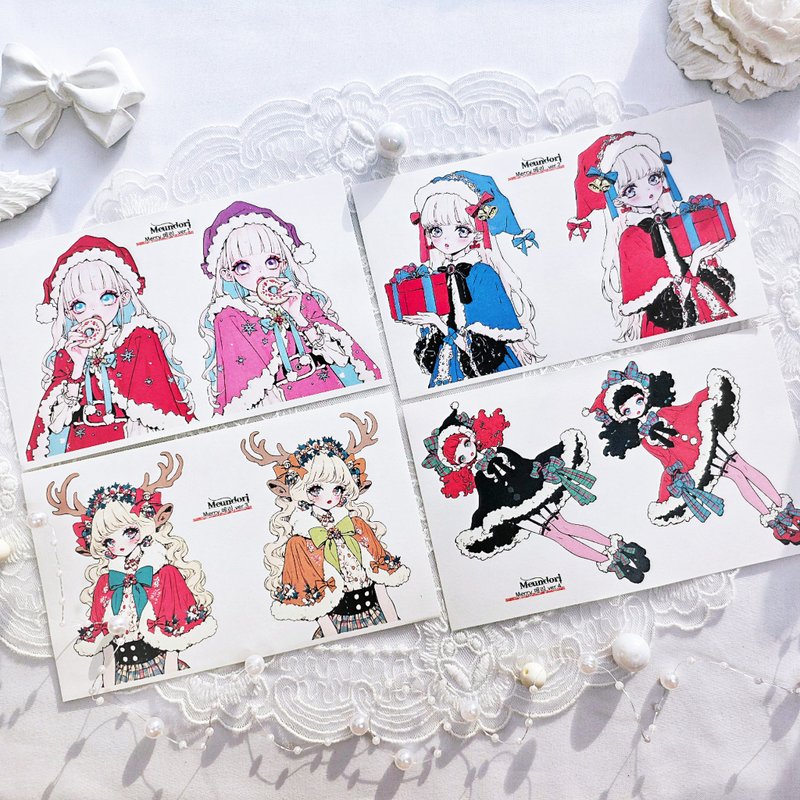 欢乐女孩纸胶带 - 贴纸 - 纸 