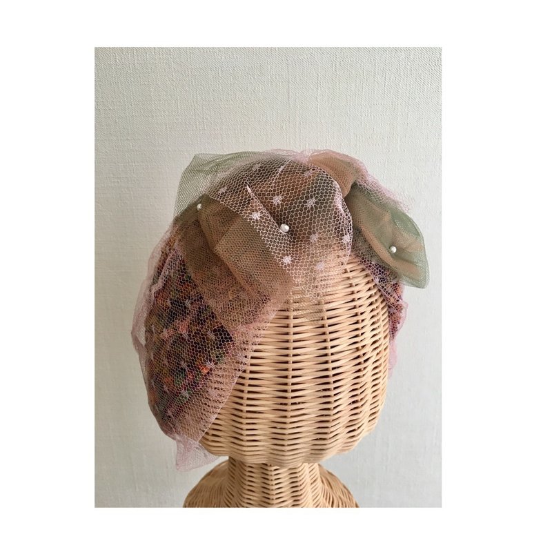 DOT/Pink - 发带/发箍 - 尼龙 粉红色