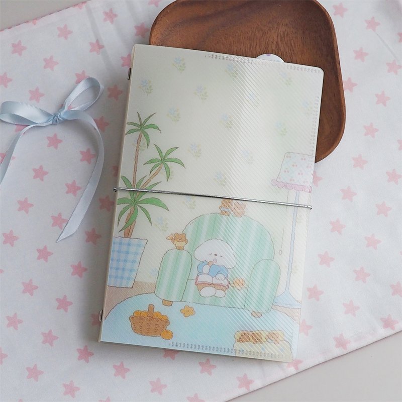 小狗巴士VOL.15 可爱小狗植物系列 A6per斜纹活页壳/活页内页替芯 - 笔记本/手帐 - 纸 多色