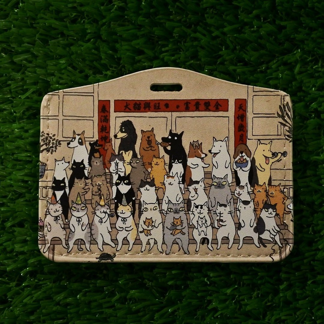 3猫小铺~天增岁月猫增寿 票卡夹(插画家:猫小姐) - 证件套/卡套 - 人造皮革 