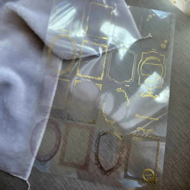 便笺PET立体烫金贴纸组(共32张) - 贴纸 - 塑料 