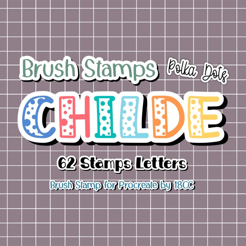 Childe Polka Dots for Procreate - 其他数码商品 - 其他材质 