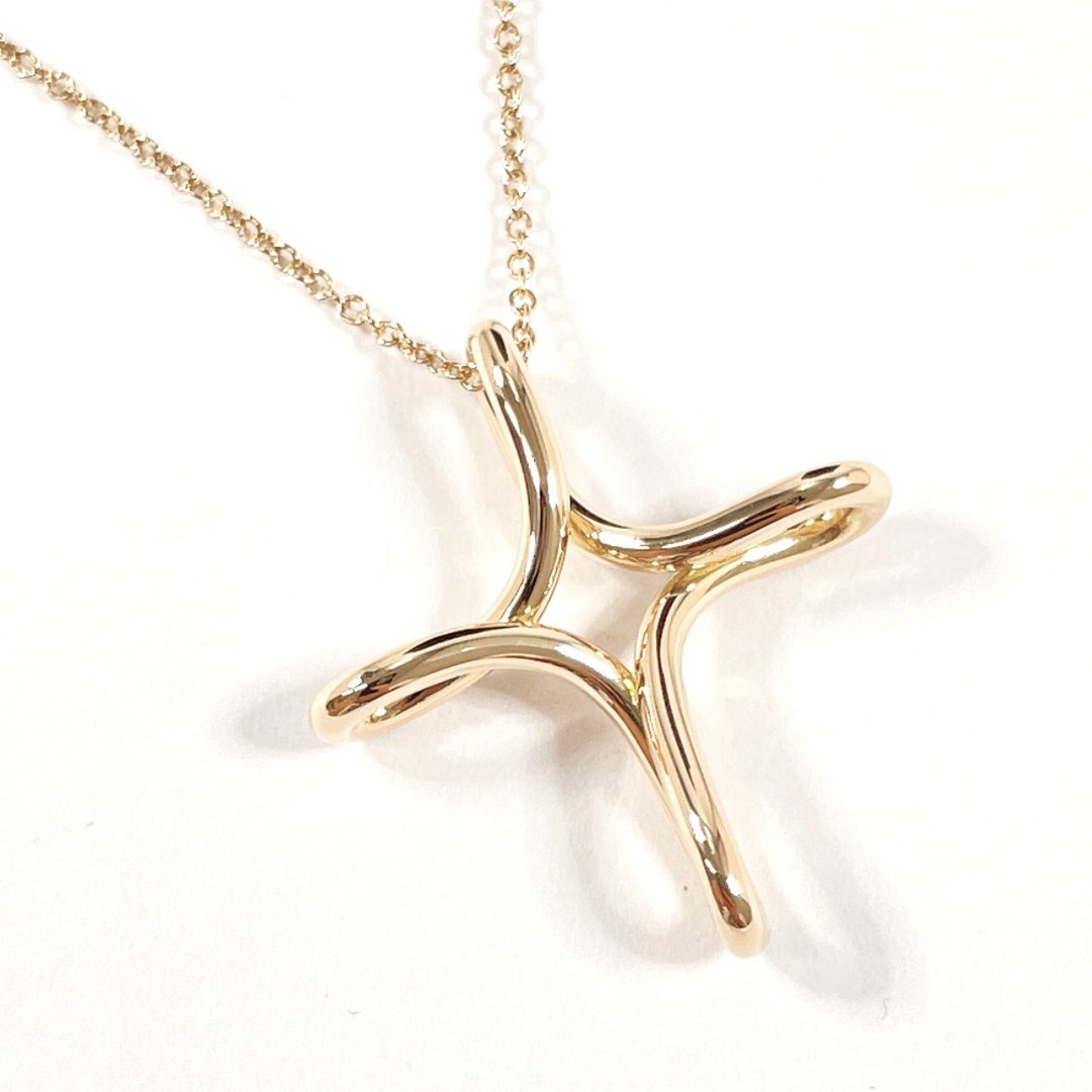 Tiffany & Co. 蒂芙尼 项链 Infinity Cross 链接 艾尔莎·佩蕾蒂 K18 18K 黄 K 金 全新抛光处理 - 项链 - 贵金属 金色