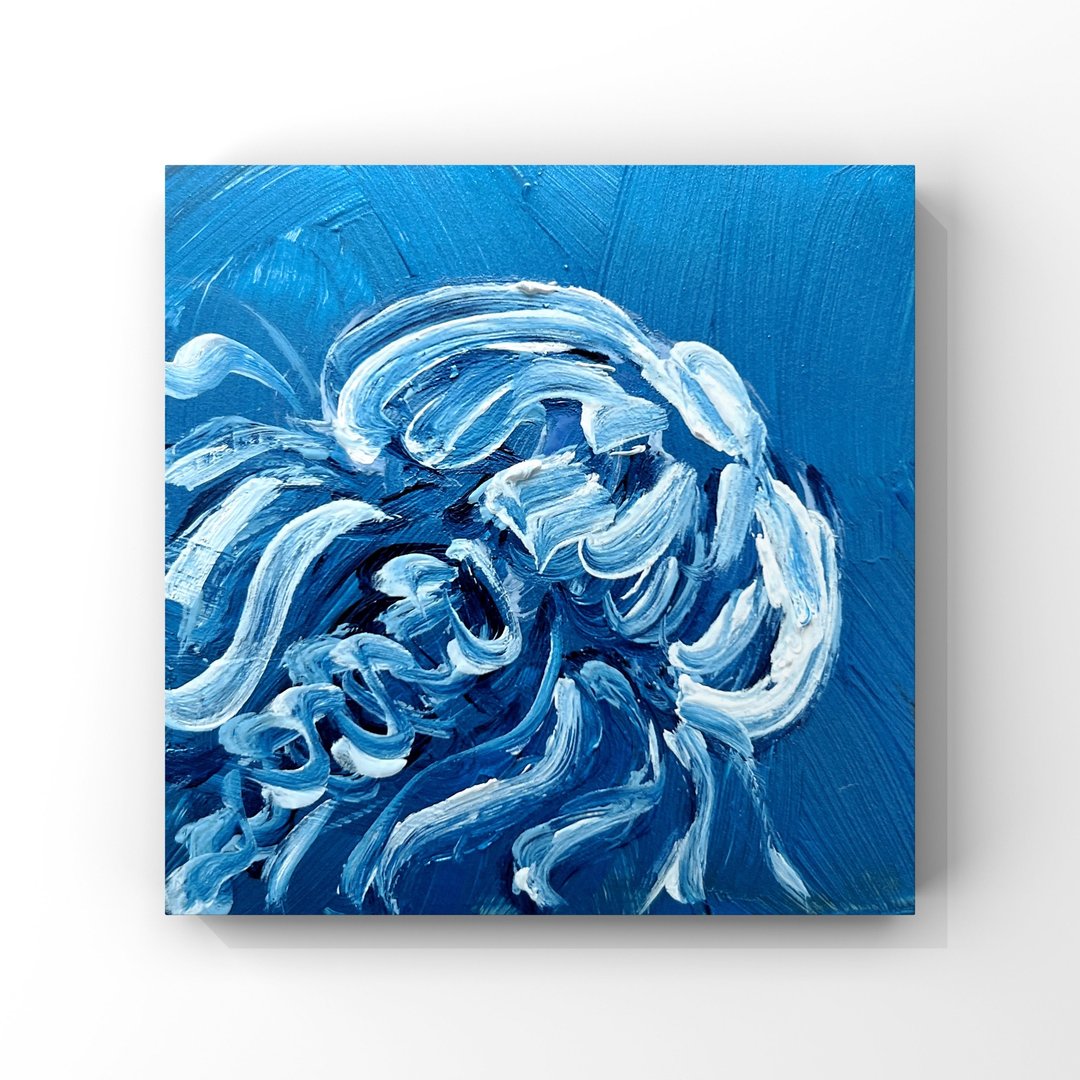 水母艺术 水下绘画 海洋 航海 海洋壁画 原创 - 海报/装饰画/版画 - 其他材质 蓝色